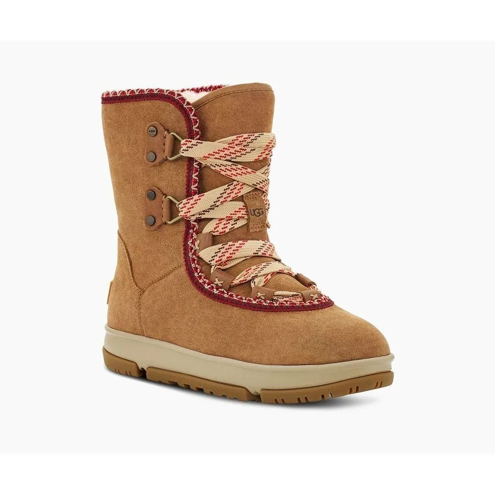 UGG WOMEN'S CHESTNUT CLASSIC WEATHER HIKER HI BOOTS SIZE 8